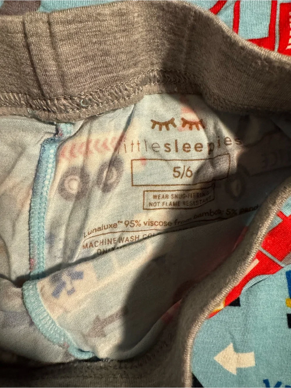 Little Sleepies Light Blue Emergency Vehicle Pajama Set shorts and short sleeve